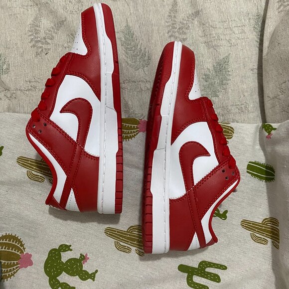 Nike Red and White Sneakers - Picture 3 of 8